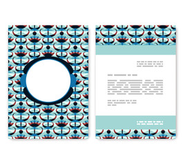 Wall Mural - flyer, leaflet, booklet layout. editable design template a4