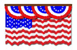 Stars And Stripes Flag And Bunting