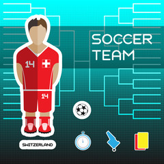 Wall Mural - Switzerland Soccer Team