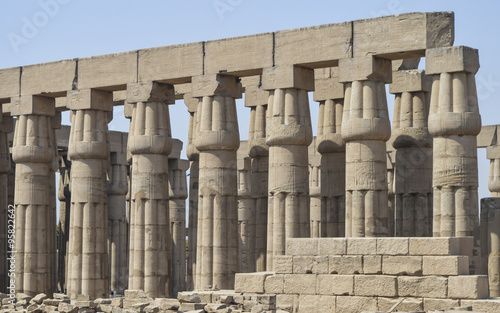 Fototapeta na wymiar Columns in an ancient egyptian temple