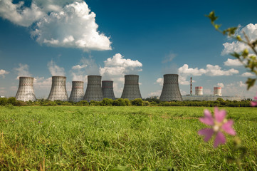 cooling tower of a nuclear power plant