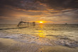 © nelzajamal - Silhouette of fisherman jetty during sunrise