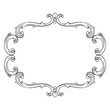 © samiradragonfly - Vintage baroque frame scroll ornament engraving border floral retro pattern antique style acanthus foliage swirl decorative design element filigree calligraphy vector | damask - stock vector