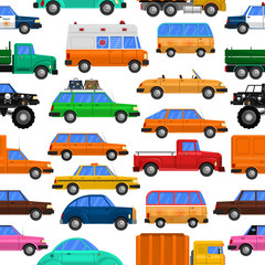 Poster -  Cars Seamless Pattern 