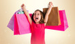 © luismolinero - Girl with many shopping bags