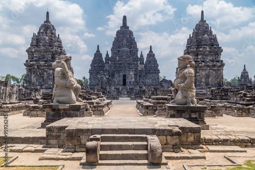 Foto Candi Sewu, part of Prambanan Hindu temple, Indonesia