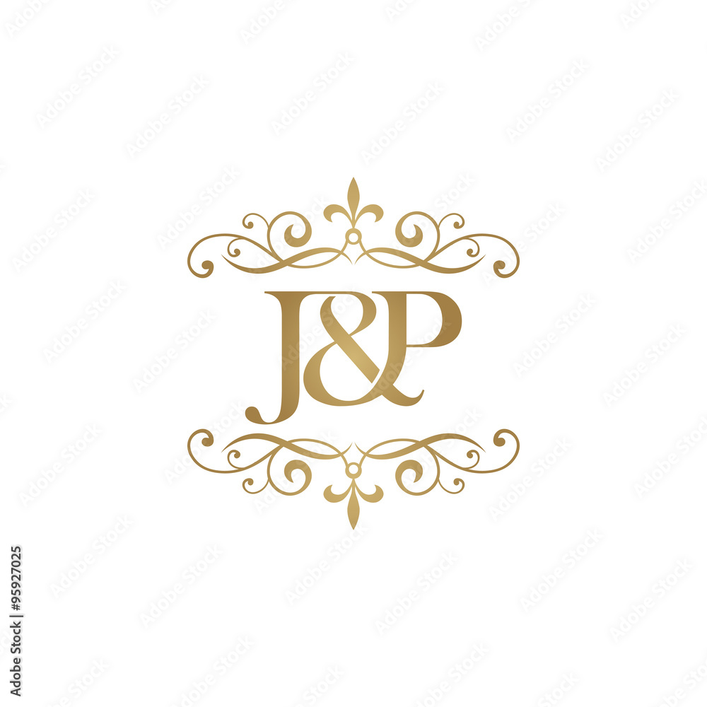 Broche Monogramme En Argent Sterling Ancien - Initiales J.P.L., J.P. Ou P.L.