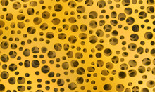 Abstract Organic Orange Background With Many Holes