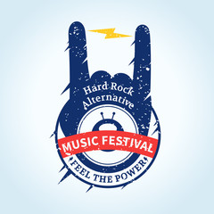 Wall Mural - Rock and Roll Festival Logo