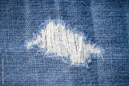 torn denim
