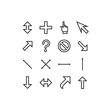 © meinlp - smooth vector cursors icons with outlines