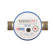 Photorealistic water meter on white background