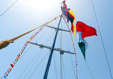 Flags On Mast