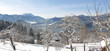 Blick vom Gmunder Höhenweg zum Tegernsee, Winterlandschaft