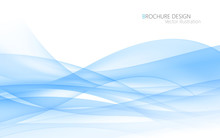 Abstract Blue Waves. Vector Illustration