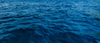 canvas print picture - close up blue water surface at deep ocean