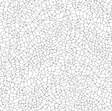 Vector Texture Of Irregular Cracks, White Background.