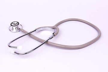 Stethoscope on white background