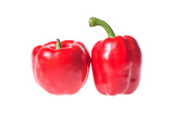 Fototapeta Kuchnia - red bell pepper isolated on white background