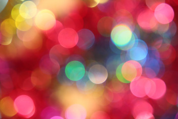 Colored blur defocused background with bokeh effect