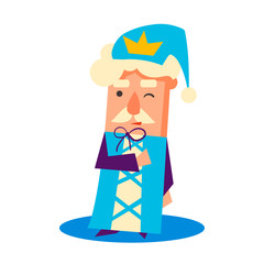 Sticker - King Cartoon Emotion Vector Illustration Set