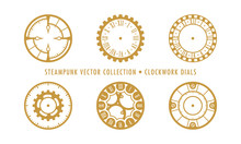Steampunk Collection (isolated On White) - Clockwork Dials