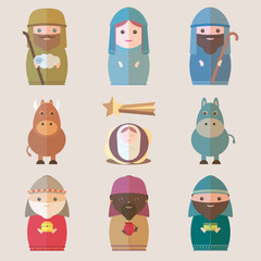 Wall Mural - Vector Nativity
