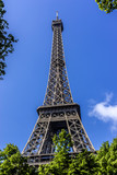 Fototapeta Boho - Tour Eiffel (Eiffel Tower) located on Champ de Mars in Paris.