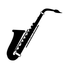 Saxophone black icon