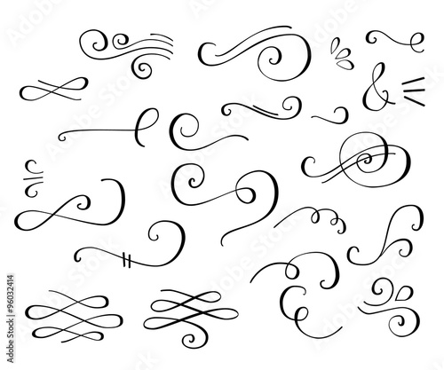 Cuadros en Lienzo Flourish swirl ornate decoration