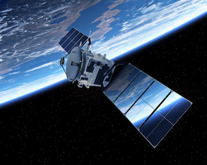 satellite orbiting earth