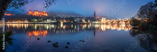 Plakat na zamówienie Heidelberg im Winter Panorama