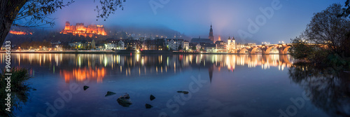 Naklejka na drzwi Heidelberg im Winter Panorama