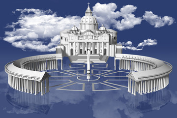Fototapete - San Pietro_004
Piazza San Pietro in Città del Vaticano sospesa fra terra e cielo.