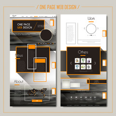 Canvas Print - modern one page web design