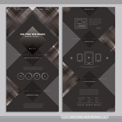 Wall Mural - graceful one page web design