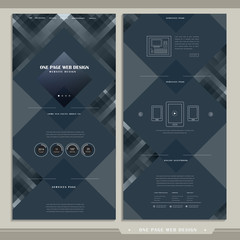 Canvas Print - graceful one page web design