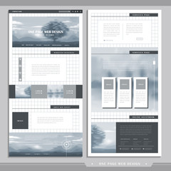 Canvas Print - elegant one page web design