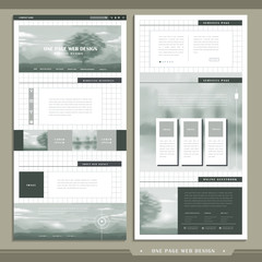 Wall Mural - elegant one page web design