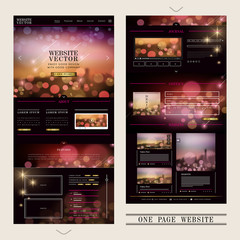 Wall Mural - gorgeous one page web design
