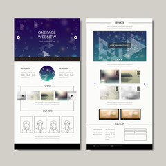 Wall Mural - gorgeous one page web design