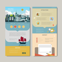 Wall Mural - adorable one page web design