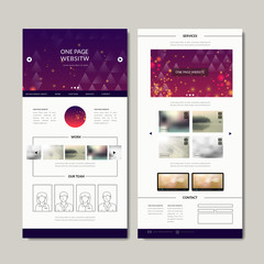 Wall Mural - gorgeous one page web design