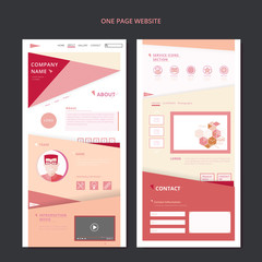 Wall Mural - modern one page web design