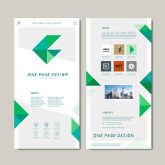 Wall Mural - modern one page web design