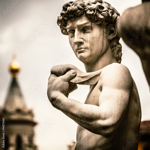 Zdjęcie XXL Duomo Church with Michelangelo&#39;s David Statue in Florence