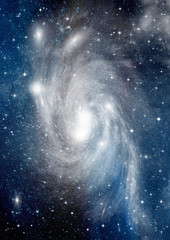 Wall Mural - galaxy in a free space