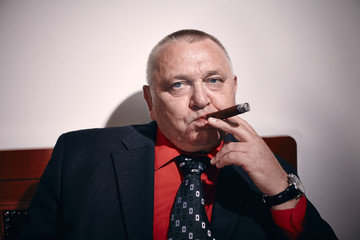 Man with cigar