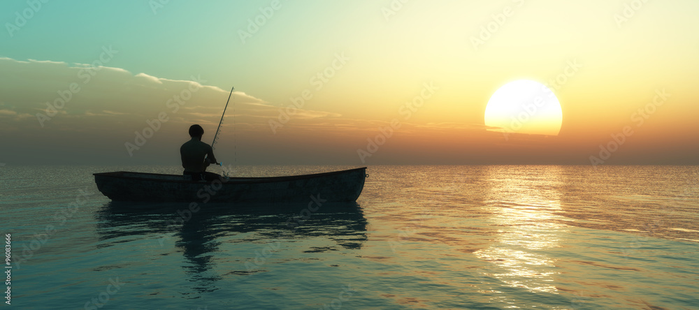 fishing boat - obrazy, fototapety, plakaty 