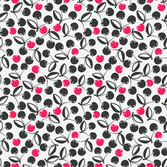 Canvas Print - cherry seamless pattern